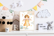 Watercolor Angels girls set, an Object Illustration by AlineArtStore (Thumbnail 7 of 8)