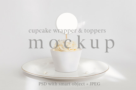 Party Cupcake Wrapper Mockup, a Product Mockup by ILoveMockupDesign