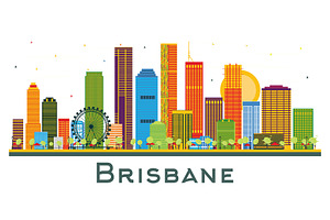 Brisbane Australia City Skyline