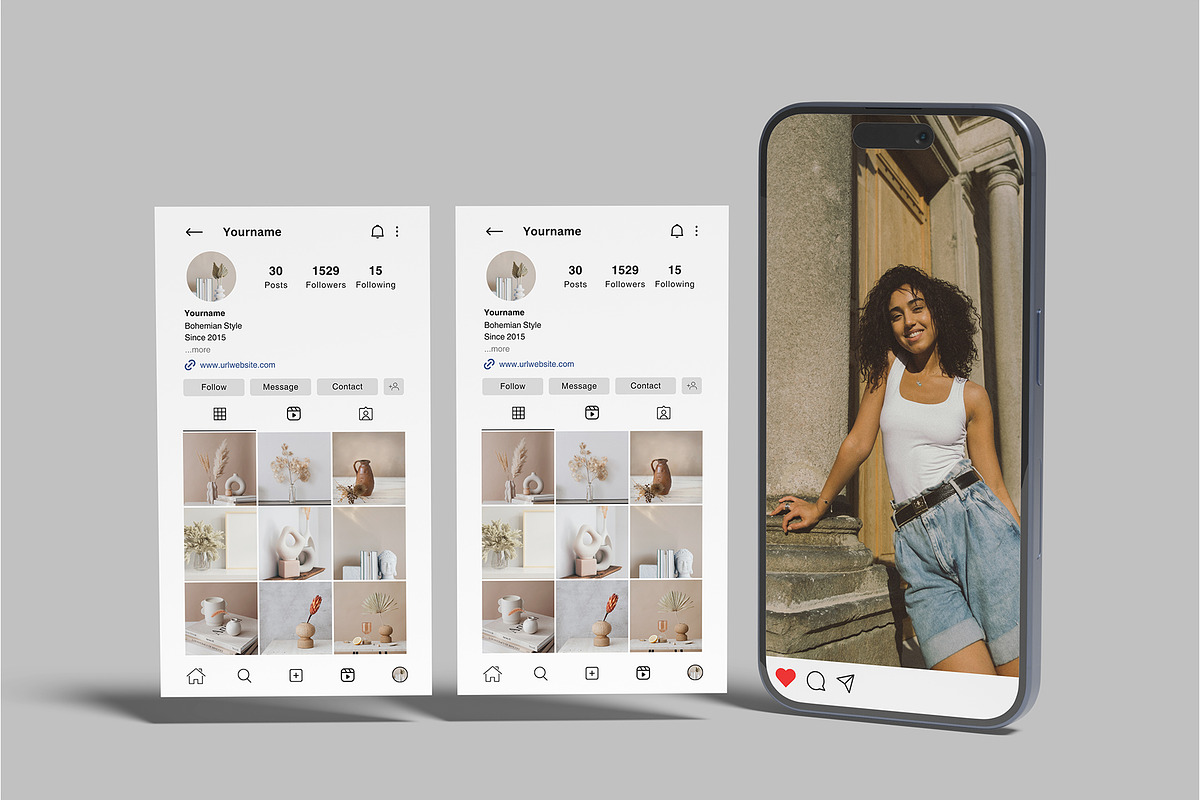 Social Media Post Mockup, an iPhone Mockup by lamorastudio (Photo 5 of 11)