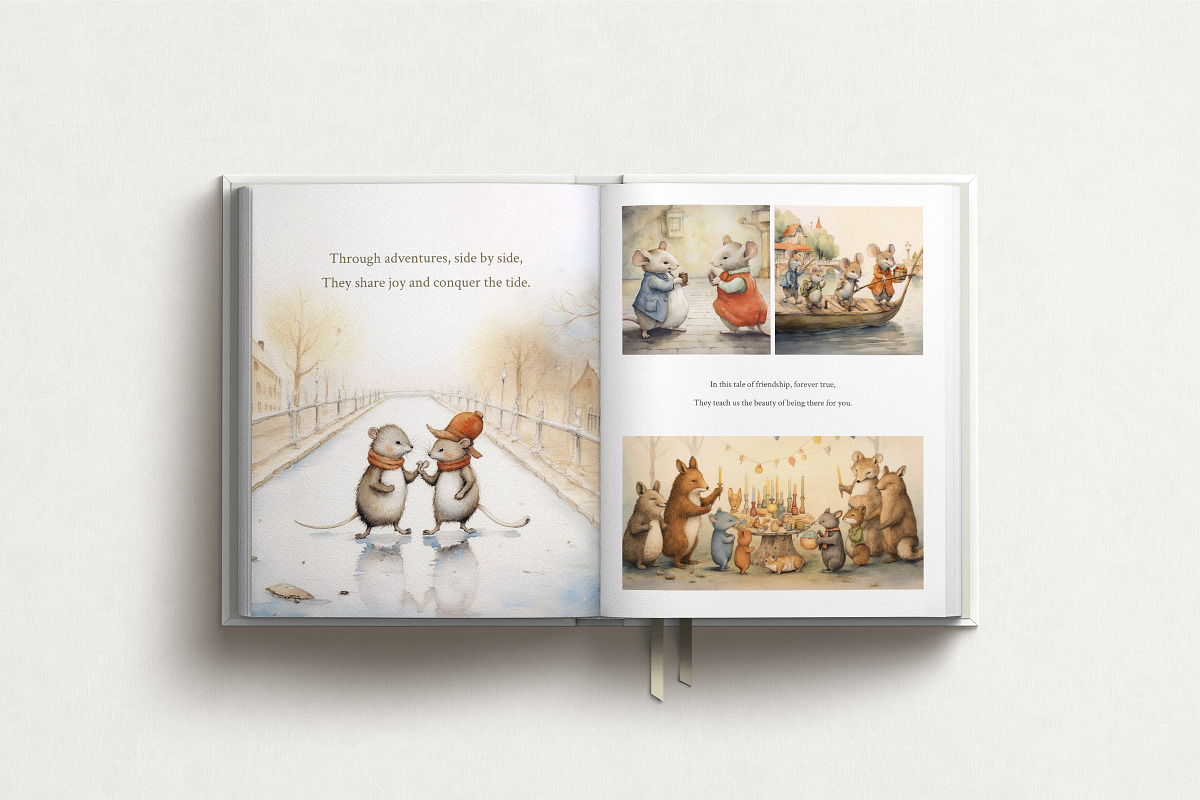Minimal Children's Book Template, a Magazine Template by Ruben Stom (Photo 6 of 13)