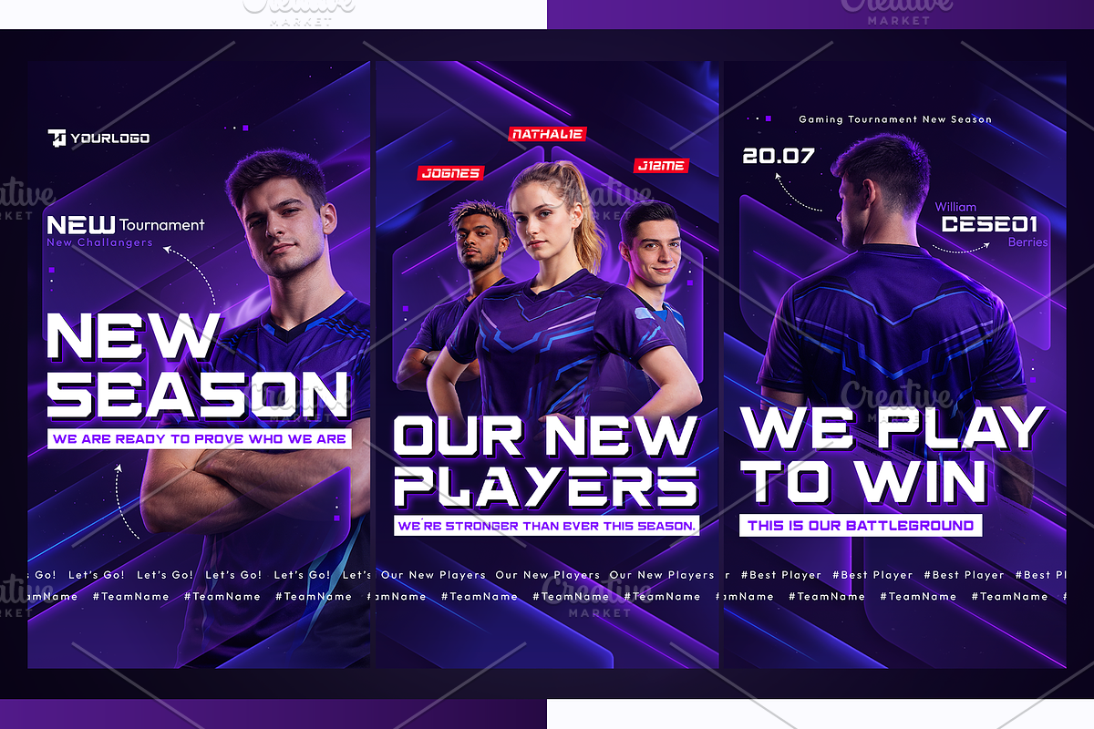 Esports Instagram Story Pack, a Social Media Template by OnurDemircan (Photo 3 of 3)