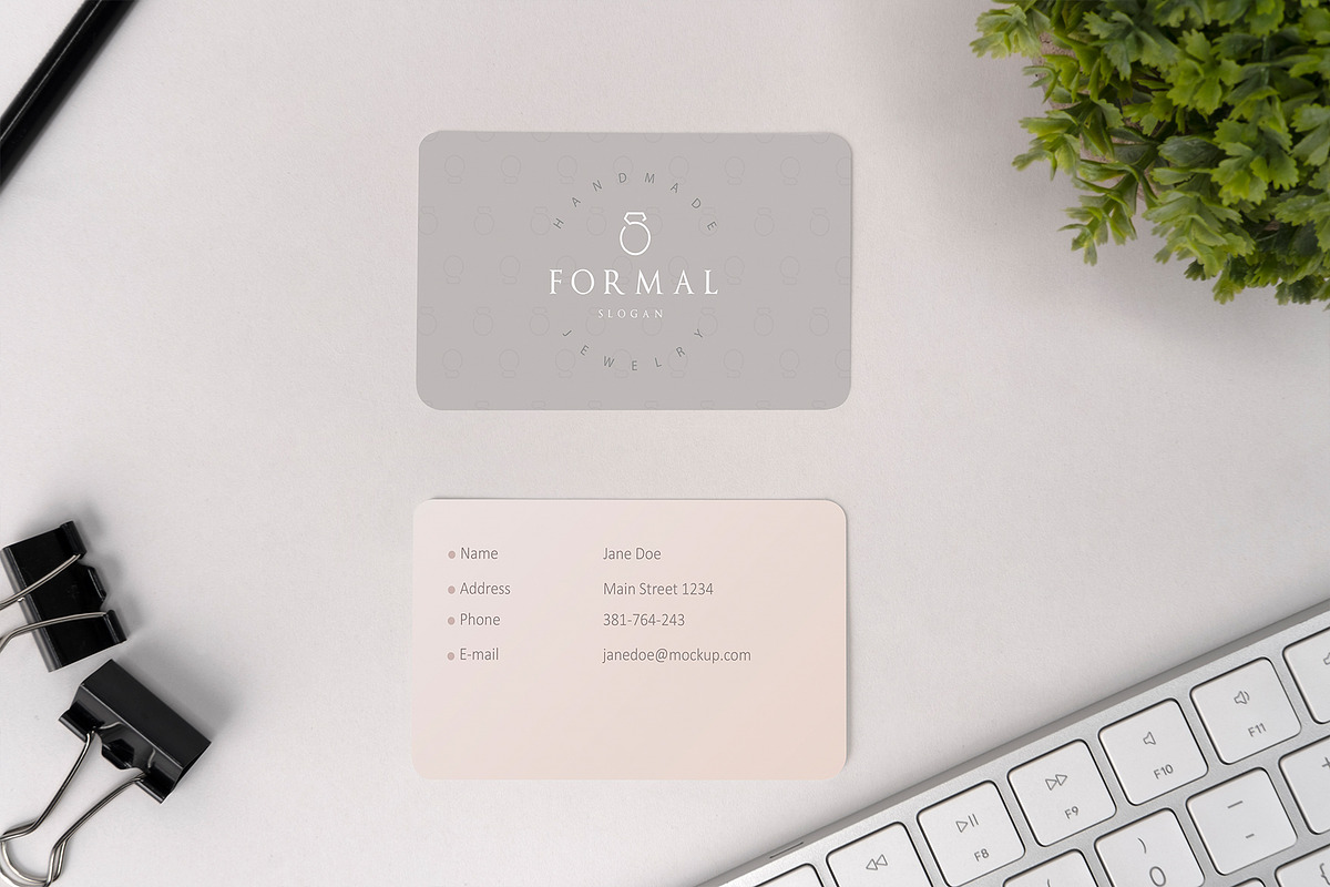 Rounded Business Card Mockup, a Print Template by Graphicnugget (Photo 2 of 4)