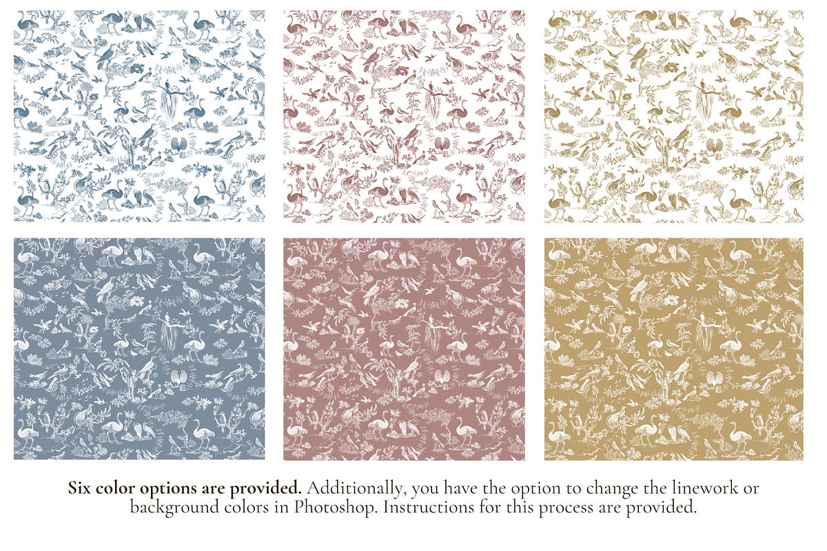 The Birds Seamless Pattern Set, a Background Graphic by Hughes Studio (Photo 2 of 8)