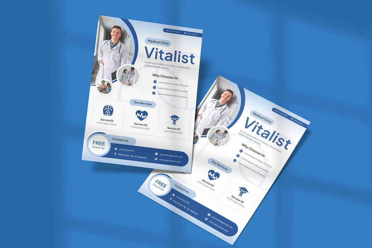 Medical Clinic Healthcare, a Flyer Template by Antstheme (Photo 2 of 3)
