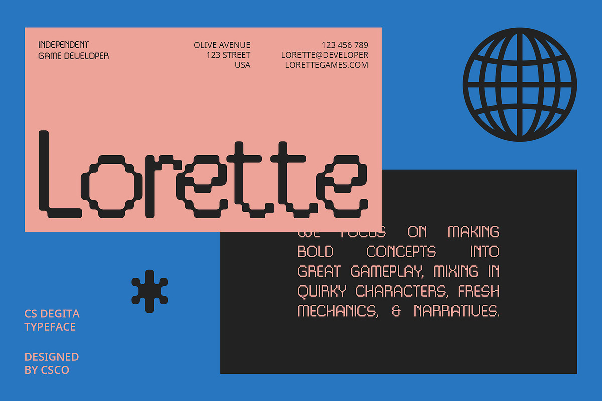 CS Degita – Pixel Font, a Sans Serif Font by Craft Supply Co. (Photo 4 of 8)
