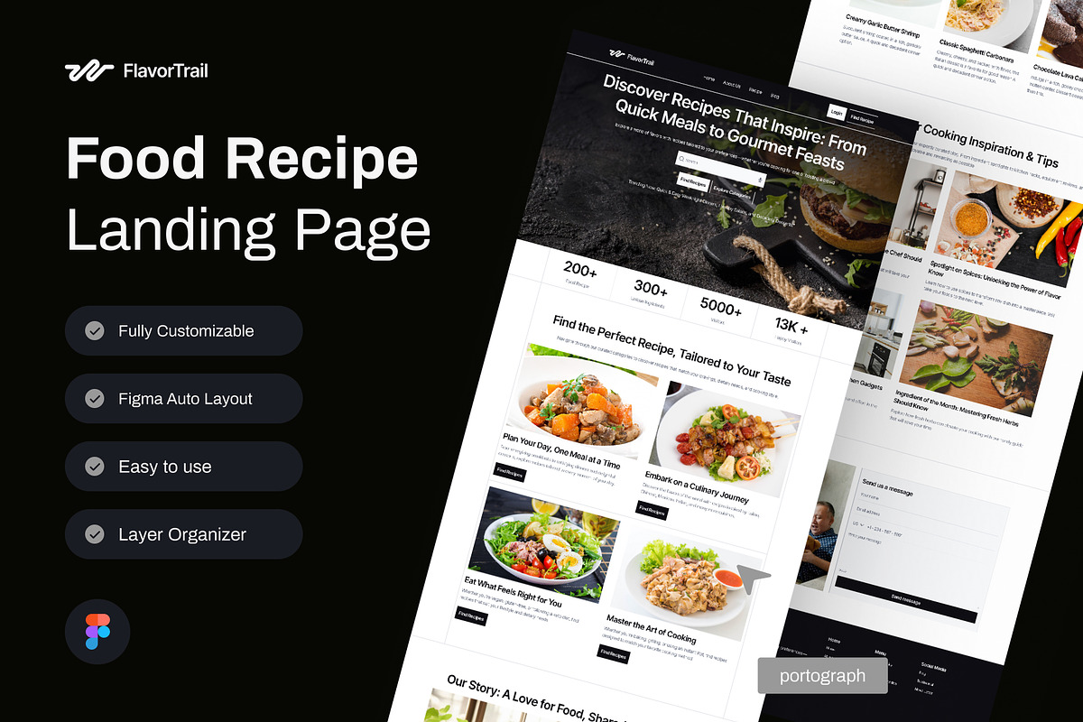 Food Recipe Landing Page