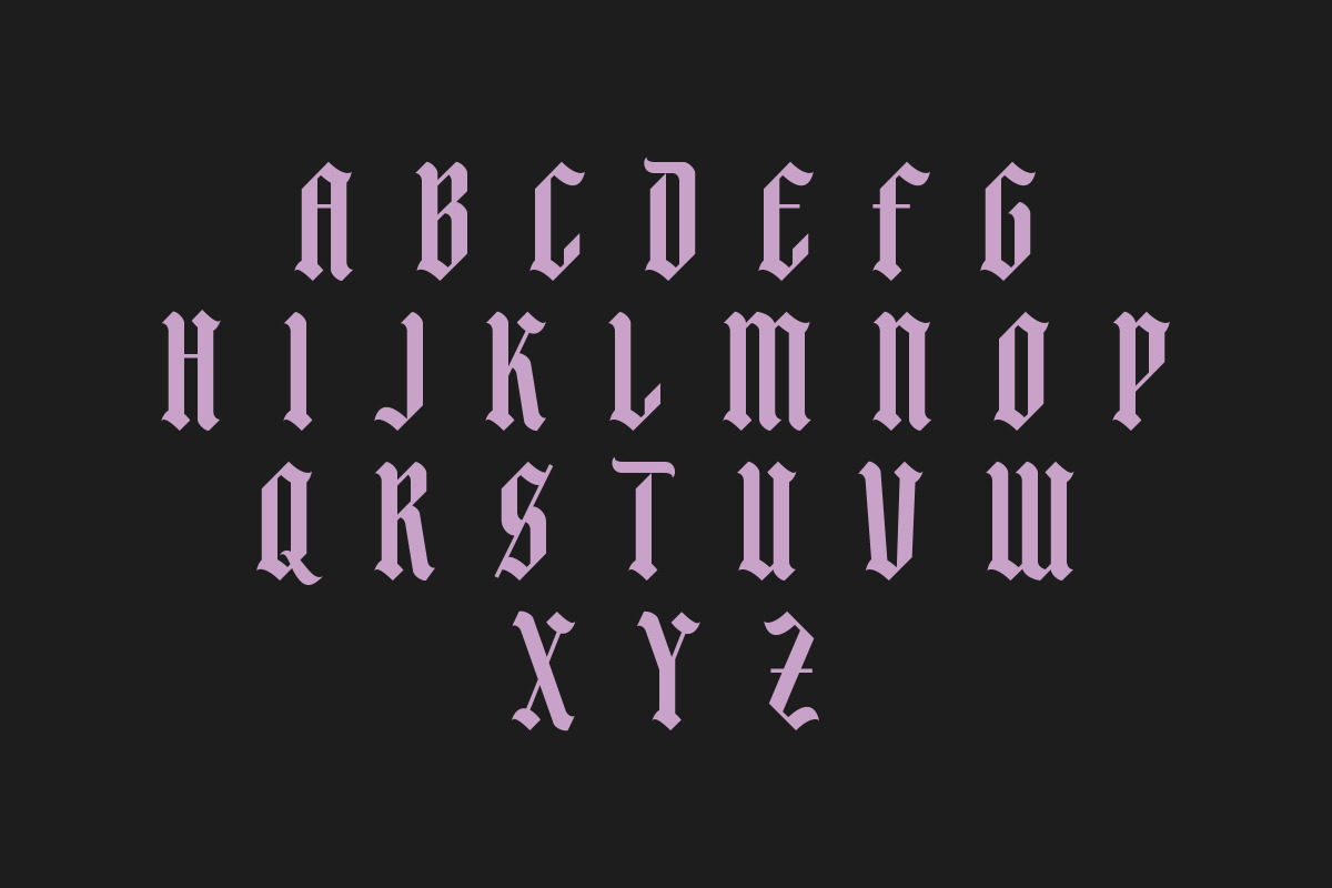 Pleasure | Modern Blackletter, a Blackletter Font by Muntab_Art (Photo 6 of 8)