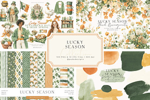 Lucky Season Collection, a Seasonal Illustration by PeDe Designs