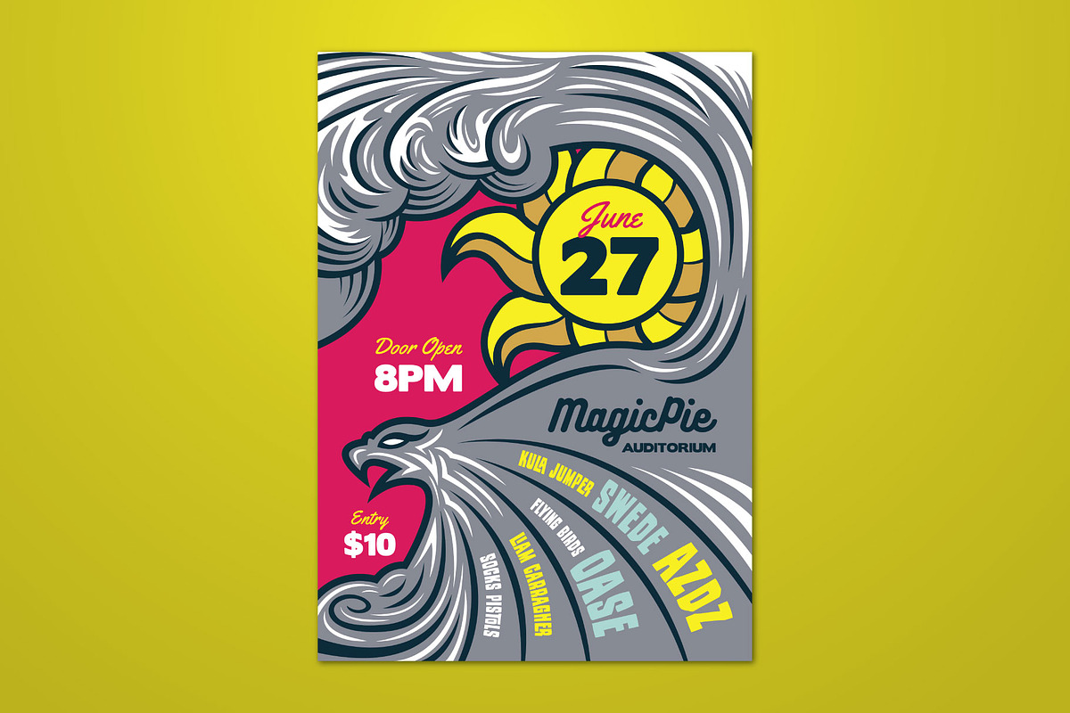 Eagle Wind Illustrated Flyer, a Flyer Template by ashenterprise (Photo 1 of 3)