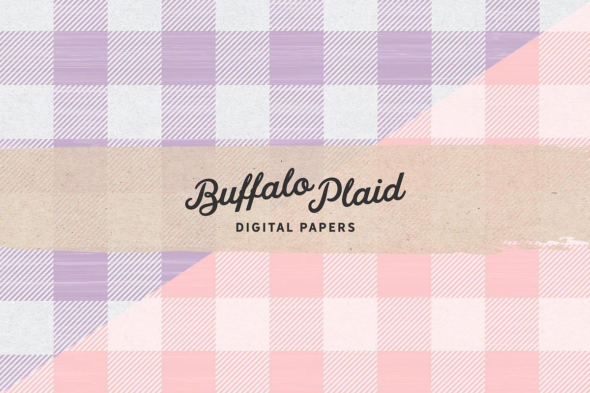 Pastel Plaid Vintage Digital Papers, a Pattern Graphic by Indie Grace Design (Photo 5 of 5)