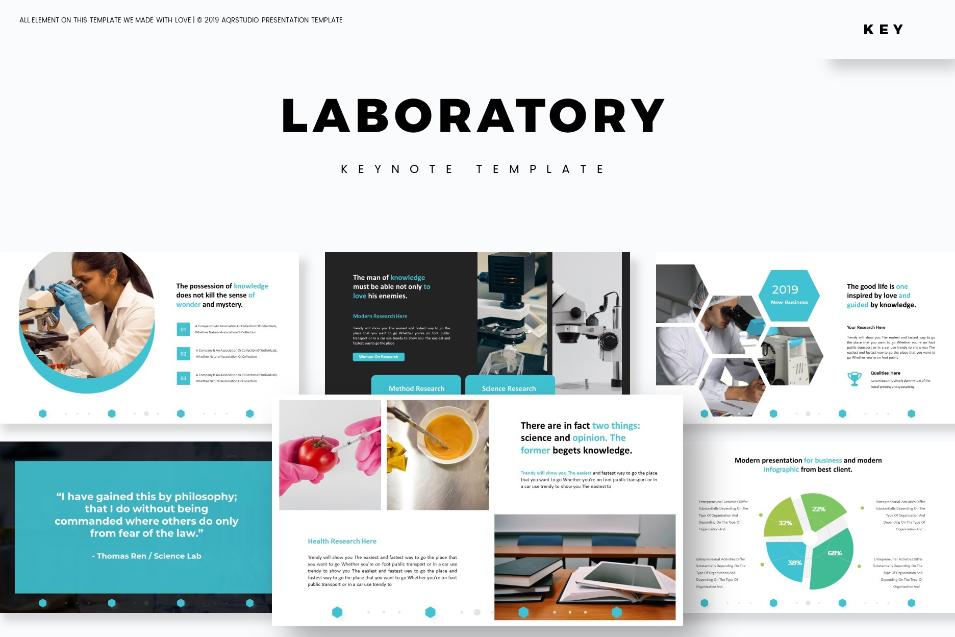 Laboratory - Keynote Template, a Presentation Template by AQR Studio