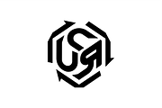Letters CCR Recycling Logo Template, a Branding & Logo Template by Advateik ™ (Thumbnail 1 of 2)
