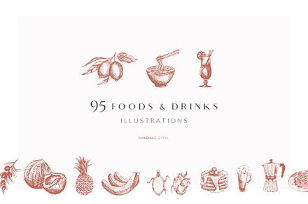 Food & Drinks Logo Elements