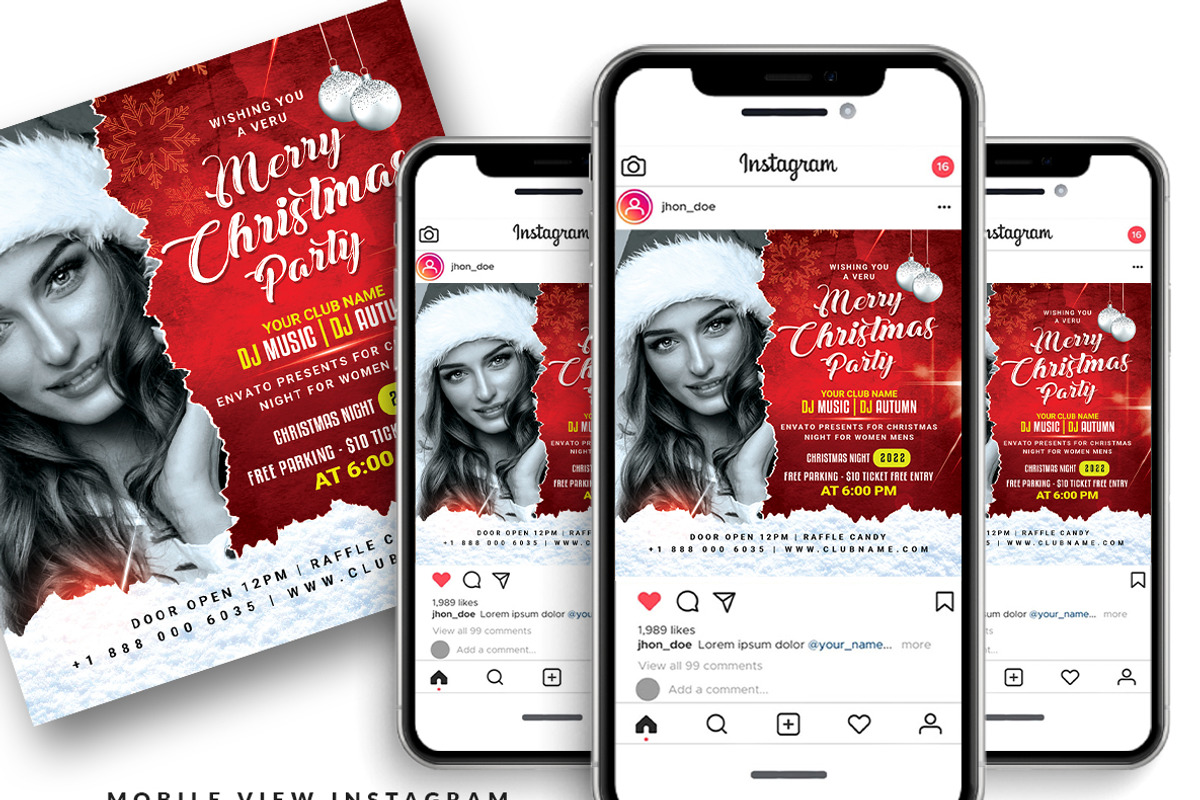 Christmas Flyer, a Flyer Template by AfzaalGraphics (Photo 2 of 2)