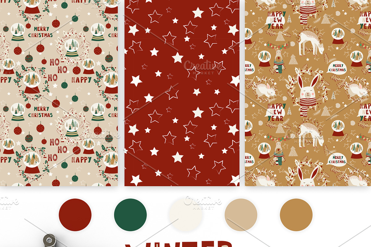 Winter holidays. Christmas pattern, a Pattern Graphic by Lineli (Photo 14 of 15)