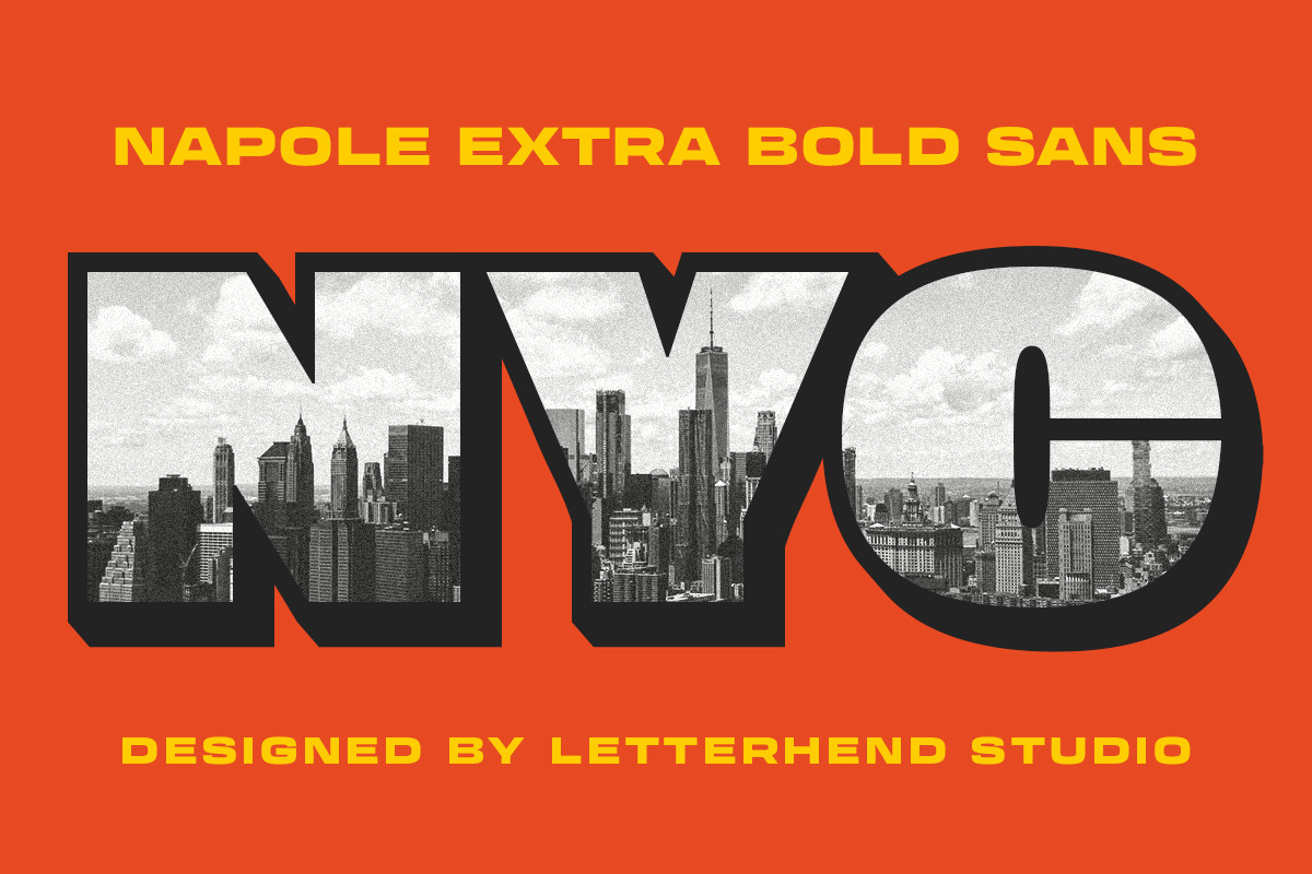 Napole Bold Sans, a Sans Serif Font by Letterhend Studio (Photo 9 of 9)
