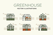 Greenhouse Illustrations, an Illustration by the cabin supply co (Thumbnail 1 of 5)
