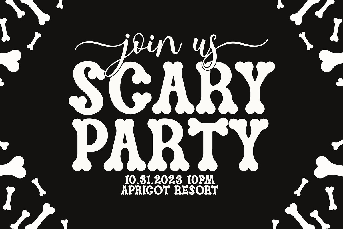 Wild Bone - All Caps Spooky Font, a Serif Font by Airotype (Photo 5 of 8)