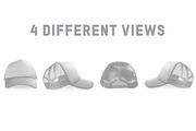 Trucker Hat Mockups, a Hat Mockup by Pixel Sauce™ (Thumbnail 5 of 5)
