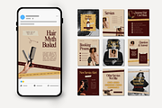 Luxury Hair Instagram Templates, a Social Media Template by Anna Design Studio (Thumbnail 5 of 9)