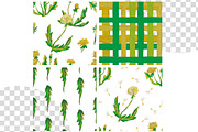 Kids Crayon Dandelion Seamless, a Pattern Graphic by Lucyinyourheart (Thumbnail 4 of 10)