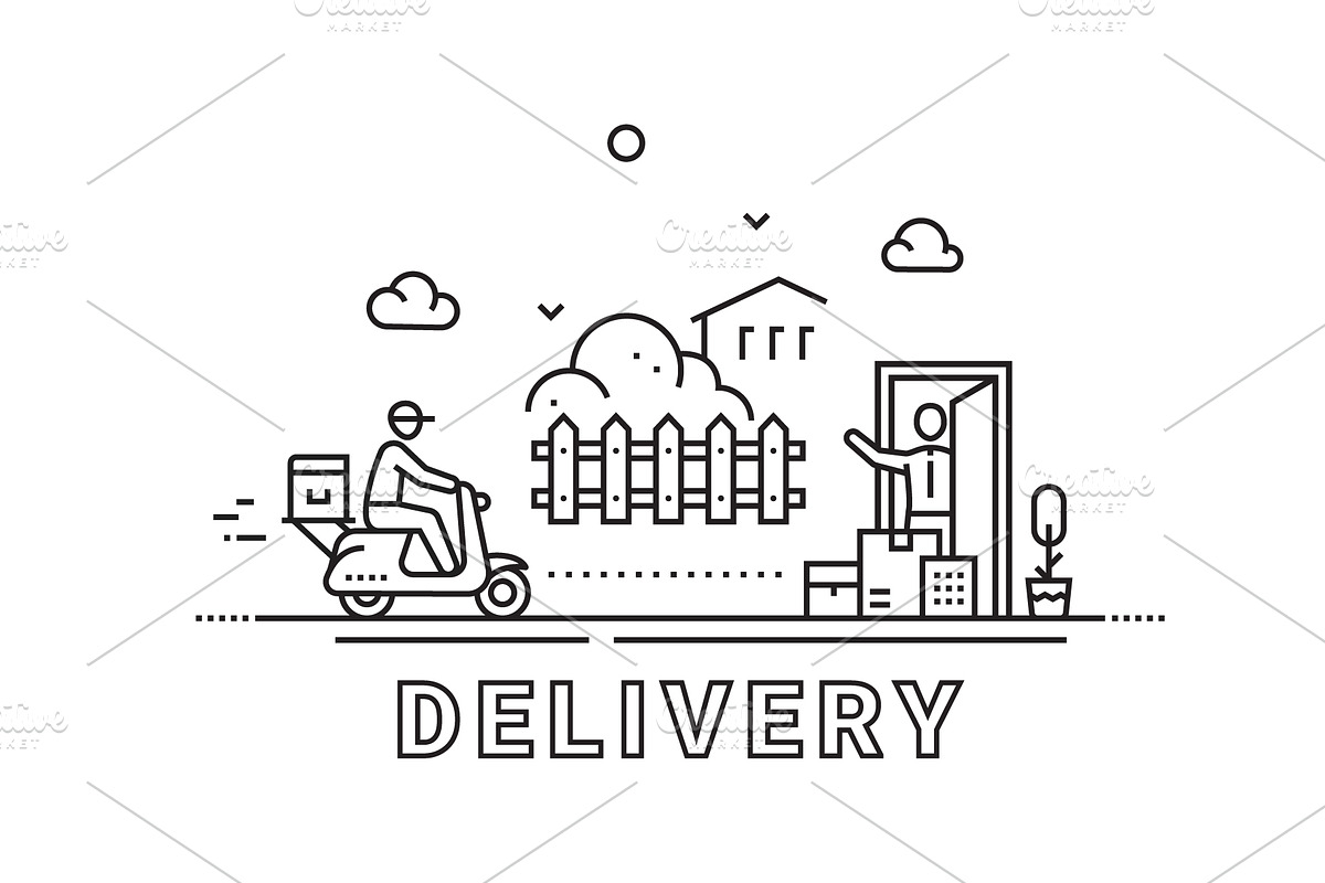 Retail Business, Shopping Icons Set, an Outline Icon by Nuburu (Photo 4 of 5)