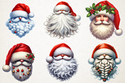 Santa Hat & Beards Clipart Pack, an Illustration by RobertsArt (Thumbnail 6 of 7)