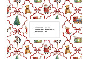 Vintage Christmas seamless pattern, a Texture Graphic by Milatoo (Thumbnail 5 of 5)