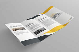 Double Gatefold Brochure Mockup Set