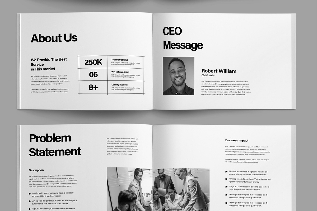 Business Whitepaper Layout preview 3