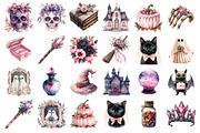 Pink Coquette Halloween Coffee Png, an Illustration by SinaCreation (Thumbnail 2 of 5)