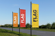 Standing Flag Mockup, an Advertising Mockup by mockupbuys (Thumbnail 3 of 5)