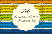 Set of 24 knitted seamless patterns, a Pattern Graphic by IreneArt illustrations (Thumbnail 1 of 5)
