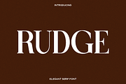Rudge - Serif Font, a Serif Font by Luna Shop (Thumbnail 1 of 6)