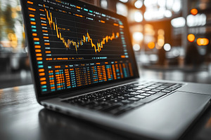 Data analysis displays fluctuating s, a Photo by Tanuart