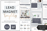 Lead Magnet Templates Canva InDesign, a Magazine Template by Lady Boss Studio (Thumbnail 1 of 9)
