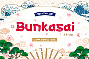 Bunkasai - Japan Inspired Font, a Sans Serif Font by tkzgraphic (Thumbnail 1 of 11)