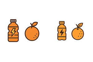 Refreshing drink options featuring, a Food Illustration by ZinetroN