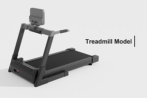 Treadmill 3D Model, an Object 3D Model by mrfauzi