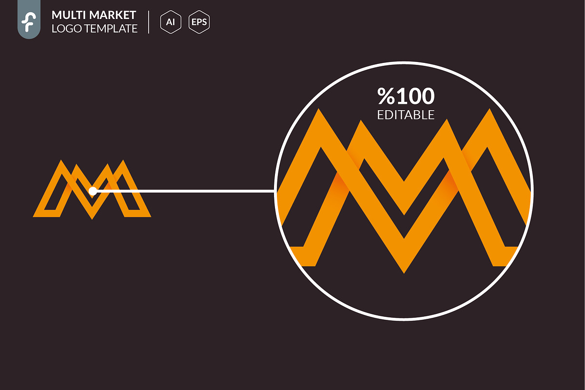 Multi Market Logo, a Branding & Logo Template by ft.studio