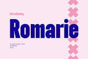 Romarie - Modern Condensed Sans, a Sans Serif Font by TypeLogue (Thumbnail 1 of 5)
