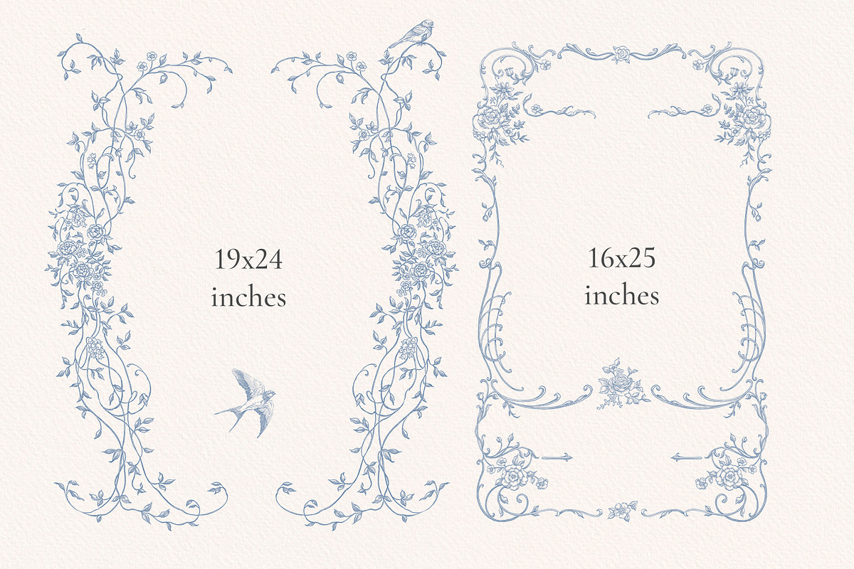 Floria Vintage Png & Vector Frames, a Decorative Illustration by Ekaproeka (Photo 4 of 7)