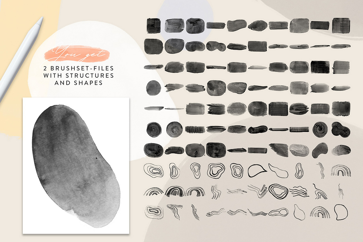 All Procreate Stamp Brushes Bundle, a Brush Add-On by Struvictory.art (Photo 23 of 27)