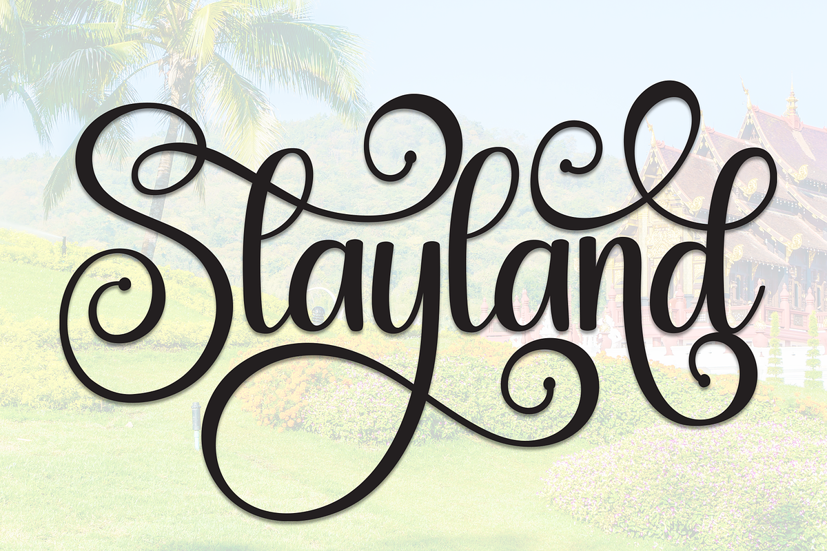 Stayland | Script Font, a Handwritten Font by Scratchones (Photo 1 of 9)