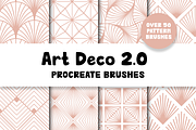 Art Deco Patterns 2.0 for Procreate, a Brush Add-On by Design av MAD (Thumbnail 1 of 9)
