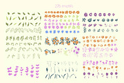 flower shadows pattern collection, a Pattern Graphic by Mona Ahmed (Thumbnail 7 of 8)