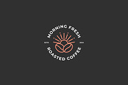 Roasted Bean Coffee Morning Logo, a Branding & Logo Template by Signatoro (Thumbnail 2 of 2)