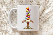 Whimsical Easter Bunny Clipart, an Illustration by OK Design (Thumbnail 6 of 6)