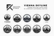 Vienna Skyline Vector Icon, an Icon by Akatype Studio (Thumbnail 1 of 3)